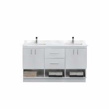 Load image into Gallery viewer, Lykke 60&quot; Double Sink Freestanding Vanity
