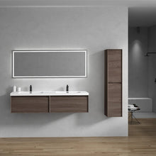 Load image into Gallery viewer, Bella 72&quot; Wall Mounted Vanity With Double Sink Acrylic Top

