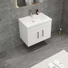 Load image into Gallery viewer, Elsa 24&quot; Wall Mounted Vanity With Reinforced Acrylic Sink
