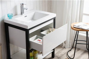 Lake 30" Freestanding Vanity With Reinforced Acrylic Sink