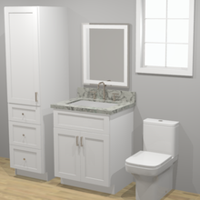 Load image into Gallery viewer, Rene White Shaker 27&quot; Freestanding Vanity

