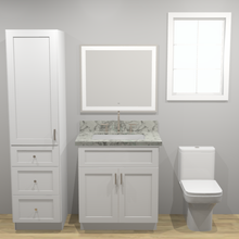 Load image into Gallery viewer, Rene White Shaker 30&quot; Freestanding Vanity
