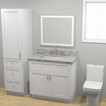 Load image into Gallery viewer, White Shaker 36&quot; Freestanding Vanity
