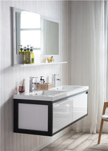 Load image into Gallery viewer, Lake 60&quot; Wall Mounted Vanity With Reinforced Acrylic Sink
